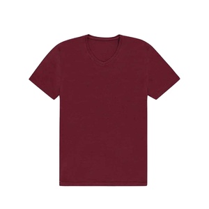 High Quality Regular Fit Solid Design <b>Polyester</b> Cotton Blend Breathable Quick Dry Eco Friendly Men's <b>T</b> <b>Shirts</b> - Product Image 2