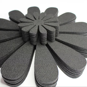 Ensemble de sous-verres en bois en forme de fleur noire, design floral élégant, pour la maison, le bureau, la décoration de table, le café, le thé et les cadeaux - Product Image 1