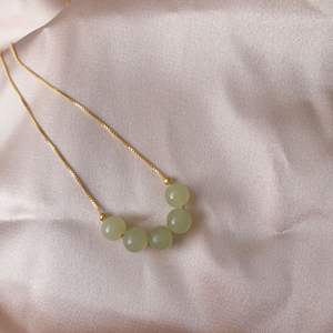 Collar de Plata S925 con Cuentas de Estilo Acuático Sonriente, Inspirado en el Verano, Estilo INS, Natural, de Hotan Yuqing, Versátil y a la Moda, para un Público Limitado - Product Image 4