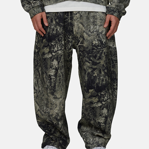 Men's Camouflage <b>Harem</b> Pants Elastic Waist Side Pockets Breathable Knitted Polyester Casual Joggers Autumn Style - Product Image 4