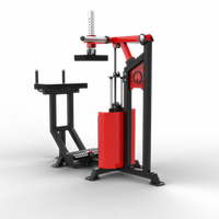 Máquina de Ejercicios para Pantorrillas QLI QDCRM70, con Peso Integrado, Metálica, Extra Grande, para Fisicoculturismo, Ejercicios de Piernas, en Caja de Madera