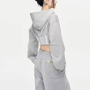 Nouveau costume de jogging élégant fabricant de survêtements deux pièces pour femmes ensembles de survêtements pour femmes - Product Image 4