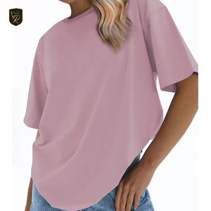 Camisetas Extra Grandes de Estilo Urbano para Mujer, de Algodón, Corte Holgado, Manga Corta, Modernas, Casuales, para Verano - Product Image 6