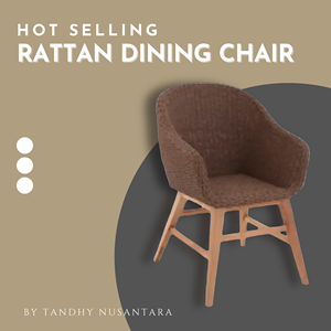 เก้าอี้รับประทานอาหารหวายสานแบบรักษ์โลก ทนทาน ขายดี คุณภาพเยี่ยม เฟอร์นิเจอร์ทันสมัย ราคาขายส่งจากโรงงานโดยตรง - Product Image 5