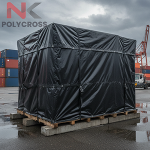 Bâche de protection robuste en polyéthylène, imperméable et résistante aux UV, pour l'exportation, destinée aux machines agricoles et à la logistique - Product Image 2