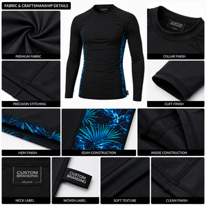 Custom Heat-Transfer Printed Rash Guard Set Quick Dry Plus Size Short Sleeve Gym <b>Compression</b> <b>Shirt</b> for Men - Product Image 4