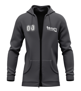 Sudadera con Capucha Personalizable para Hombre, de Felpa Suave de Poliéster/Algodón, con Cierre y Capucha con Cordón, Transpirable para la Temporada de Invierno - Product Image 1