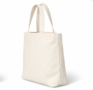 Custom printed Large Capacity Women Beige Cotton Canvas Shoulder Gift Tote Shopping <b>Bag</b> with Handle Custom Logo - Product Image 3