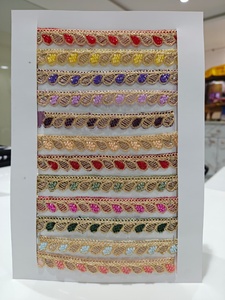 Kaftan Abaya brodé exquis en dentelle, écologique, dentelle Honey, pour mariage, vente en gros, prix abordable, motifs floraux colorés - Product Image 2