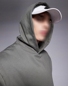 Sweat à capuche streetwear de haute qualité 400 g/m² 100 % coton, personnalisé par les fabricants, luxe, épais, coupe ample et courte pour homme - Product Image 6