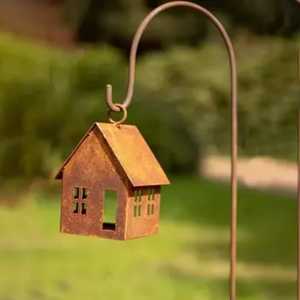 Cage à oiseaux décorative en métal doré de luxe, cage à oiseaux en filigrane pour centre de table de mariage, fête, table, décoration intérieure - Product Image 5