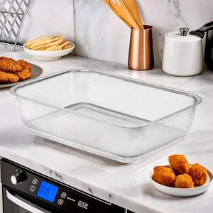 Panier de rangement ventilé en fil métallique – Organisateur élégant pour garde-manger domestique - Product Image 3