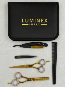Navaja de Afeitar Recta Vintage Luminex Impex con Mango de Concha de Abulón y Acero al Carbono, Lista para Usar en Barberías y Salones - Product Image 4