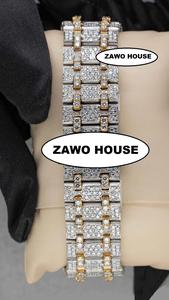 Reloj Mecánico de Acero Inoxidable para Hombre de 41 mm, con Diamantes Moissanite VVS1, Movimiento Automático, Estilo Hip Hop, Hecho a Mano, Deportivo, Correa de 22 mm - Product Image 5