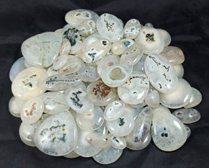 Natural Solar Quartz Cabochon Loose <b>Healing</b> Crystal Quartz Wholesale Bulk Loose Gemstone Silver Jewellery - Product Image 6