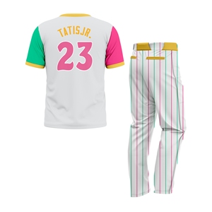 Uniforme de Softbol Personalizado de Alta Calidad, 100% Poliéster, Conjunto Completo con Impresión por Sublimación, Logotipo Frontal, Cierre de Cremallera, Pantalón Corto de Secado Rápido - Product Image 2