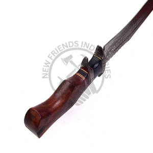 Nueva Edición Cuchillo Bowie de Acero de Damasco de 11 Pulgadas Personalizable, Cuchillo de Caza Ranger con Mango de Madera, Cuchillo de Supervivencia de Hoja Fija Coleccionable - Product Image 3