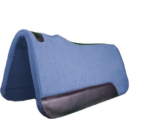 Almohadilla de fieltro de lana occidental premium para silla de montar, almohadilla personalizada para equitación, reforzada con cuero, fabricante mayorista de equipo ecuestre - Product Image 2