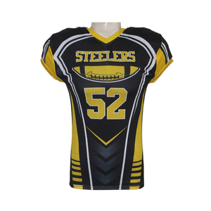 Maillot de football américain en sublimation, logo personnalisé, motif uniforme d'équipe, maillot de football américain en mesh de haute qualité, design personnalisé - Product Image 1