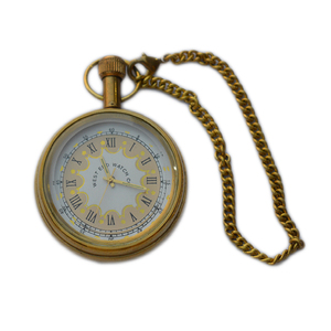 Montre de poche en laiton de bonne qualité, design léger, meilleur chronomètre, montre pendentif avec finition dorée - Product Image 4