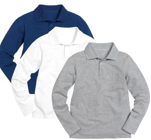 Camisas Polo de Manga Larga para Hombre, Personalizadas, Casuales, de Alta Calidad, con Logotipo Frontal, Tejidas, Transpirables, de Poliéster/Algodón 200g, con Botones - Product Image 6