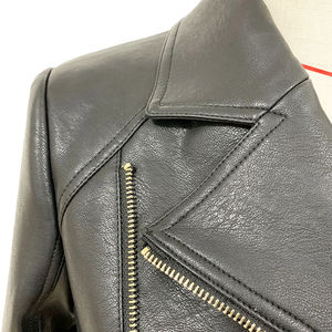 Chaquetas de motociclista a la moda para mujer, chaqueta de cuero corta y ajustada para mujer, chaquetas de cuero de alta calidad para mujer - Product Image 5