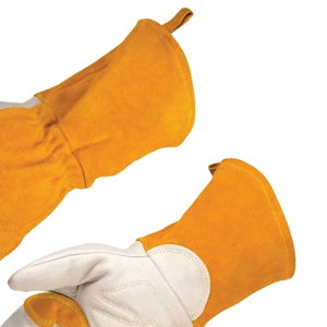 Guantes de Trabajo de Jardinería YEEHO de Cuero Vacuno Duradero Antideslizante de Buena Calidad, 36 cm, Sin Látex, Sin Polvo, Talla L - Product Image 2