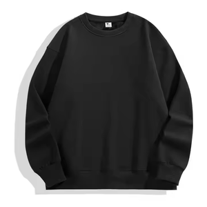 Sudadera de Cuello Redondo para Hombre, Color Sólido, Corte Regular, Tejido de Algodón, Estilo Casual para Otoño - Product Image 3