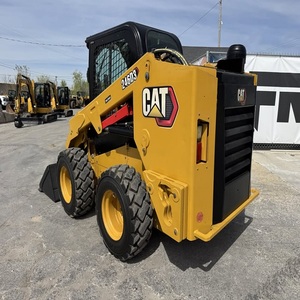 Chargeuse compacte sur pneus Cat 246D3 de qualité supérieure, machine de construction compacte, moteur haute performance et durable pour les travaux de terrassement - Product Image 1