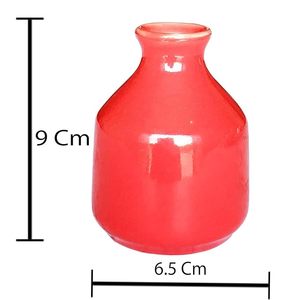Vase à fleurs en céramique jaune, vase à bourgeons en porcelaine minimaliste, centre de table décoratif pour la maison, mariage, banquet - Product Image 5