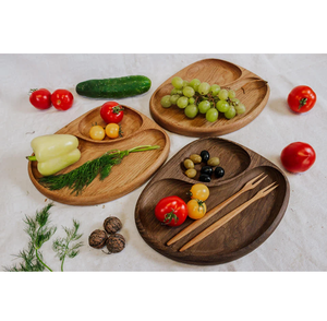 Plato de madera para pasteles y postres, bandeja cuadrada para mesa, decoración de mesa, plato de madera, artesanía moderna, precio económico - Product Image 5