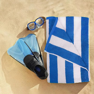 Wholesale Stripe <b>Towel</b> Made from Premium Cotton Stripe <b>Towel</b> Offers Quick Dry Performance Soft Feel and Custom Design Options - Product Image 1
