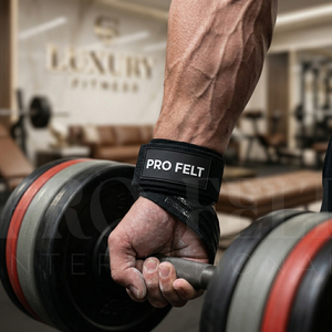 Sangles de levage en coton à faible MOQ, prix abordable, avec support de poignet rembourré pour haltérophilie, powerlifting et entraînement en salle de sport - Product Image 3