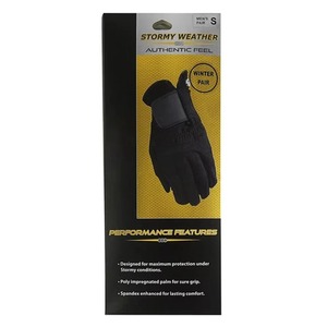 Hot Sale Custom Men's Cabretta Leather Golf <b>Gloves</b> Anti-Slip Breathable Sheepskin <b>with</b> Genuine Leather Hand <b>Grips</b> for Sports Use - Product Image 2
