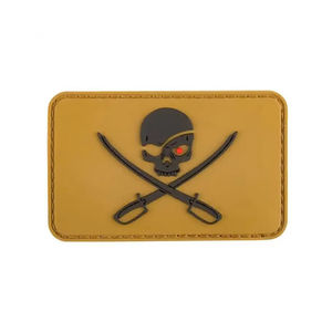 Parche Profesional de PVC 3D |   Etiqueta de Marca Minimalista de Aspecto Discreto Totalmente Negra para Ropa Técnica |   Precio Directo de Fábrica - Product Image 1