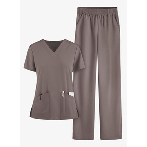 Conjunto de Uniforme Médico para Mujer, Tejido Elástico en Cuatro Direcciones, Cómodo para Enfermeras de Hospital, Venta al Por Mayor - Product Image 2