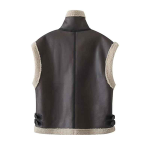 Leather Vest for Men Biker Waistcoat Style Mens Stylish Leather Vest Cowhide Waistcoat Leather Vest - Product Image 2