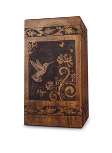 Urnas funerarias decorativas modernas de madera para adultos, urnas hechas a mano para hombre y mujer - Product Image 6