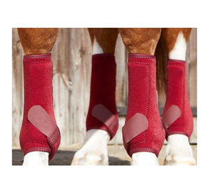 Bottes de protection pour chevaux, bottes de sport équestres avec votre logo de marque, en caoutchouc éponge respirant pour l'extérieur - Product Image 3