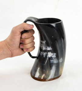 Taza de Cuerno de Búfalo Negra Apta para Lavavajillas, Vaso para Cerveza y Vino, Proveedor Mayorista de Vasos para Cerveza - Product Image 2