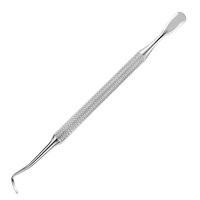 Pousse-cuticules double extrémité en acier inoxydable Flex Point, durable, pour les professionnels de la manucure et des services de pédicure en salon