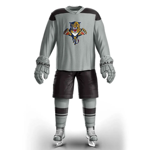 Uniforme de hockey sur glace respirant et à séchage rapide, dernier design - Impression par sublimation personnalisée avec couleurs et tailles sur mesure - Product Image 1