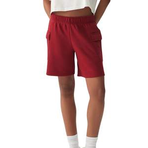 Shorts cargo pour femmes, longueur genou, taille haute, élastique, décontracté, streetwear, mélange de coton, coupe ample, logo personnalisé OEM, vente en gros - Product Image 2