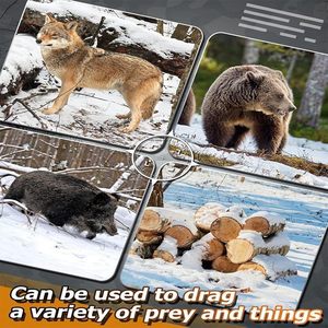 รถลากสัมภาระสำหรับงานหนัก Imra Impex รุ่น Deer Drag Sled สำหรับลากสัตว์ป่า ทนทาน ผลิตจากวัสดุ PE เหมาะสำหรับขนฟืนและอุปกรณ์ตกปลาบนน้ำแข็ง ปี 2026 - Product Image 2