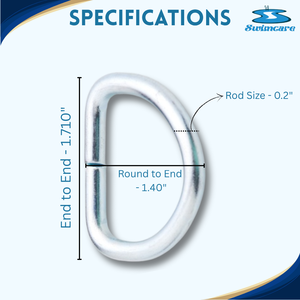 D Ring - อุปกรณ์ยึด D-Ring สำหรับคลุมสระ - Product Image 2