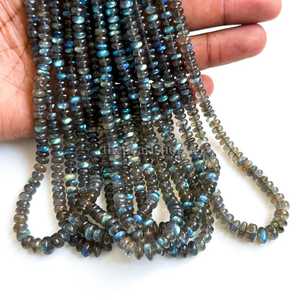 Cuentas Redondas de Labradorita Natural, Labradorita Azul Fuego, Cuentas Redondas Lisas de 5-7mm, Cuentas de Piedras Preciosas de Labradorita para la Fabricación de Joyas - Product Image 5