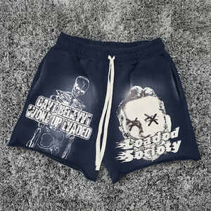 Pantalones Cortos de Hombre Personalizados, 100% Algodón, Tejido de Rizo, Transpirables, Ecológicos, con Cordón Ajustable, Estilo Urbano, 120g, OEM, ODM - Product Image 2