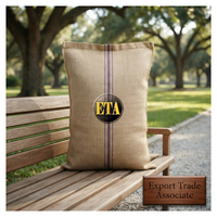 Sac en jute sergé standard B de 2,25 lb (1 kg) par sac, dimensions 1117,6 mm x 673,1 mm, avec ourlet renforcé 6x8 HD à la bouche du sac, OHDS, séchage en air libre.