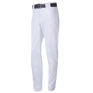 Pantalon de baseball jaune pour hommes, coupe ajustée, avec ceinture, en polyester à séchage rapide, couleur unie, vêtements de sport pour adultes, toutes saisons - Product Image 4
