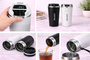 TravelPro Personalized Promotional Steel <b>Mug</b> for Christmas & Valentine's Day - Product Image 3